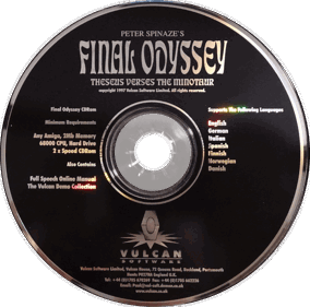 Peter Spinaze's Final Odyssey: Theseus Verses the Minotaur - Disc (Europe) - 1104x1092