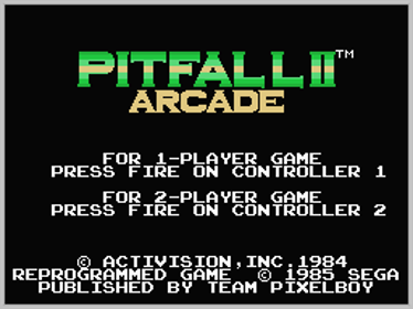 Pitfall II Arcade - Screenshot - Game Title (World) - 256x192