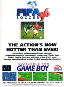FIFA Soccer 96 - Advertisement Flyer - Front (United Kingdom) - 1620x2200
