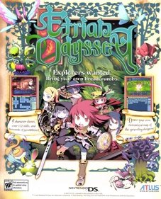 Etrian Odyssey - Advertisement Flyer - Front (United States) - 1773x2191