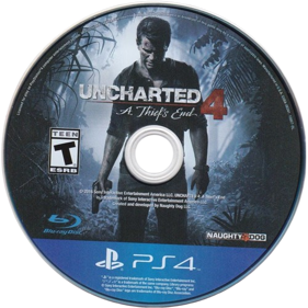 Uncharted 4: A Thief's End - Disc (North America) - 500x500