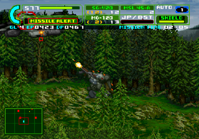 Assault Suit Leynos 2 - Screenshot - Gameplay (Japan) - 640x448