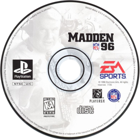 Madden NFL 96 - Disc (North America) - 600x600