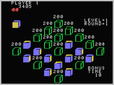Q*bert's Qubes - Screenshot - Gameplay (North America) - 256x192