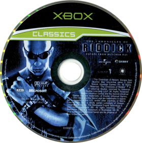 The Chronicles of Riddick: Escape from Butcher Bay - Disc (Europe) - 755x760