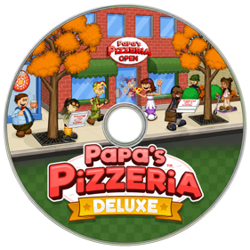 Papa's Pizzeria Deluxe - Fanart - Disc (World) - 1254x1254