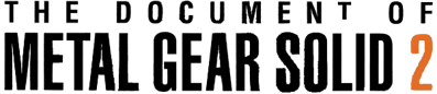 The Document of Metal Gear Solid 2 - Clear Logo (World) - 600x130