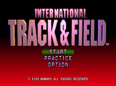 International Track & Field - Screenshot - Game Title (World) - 640x480
