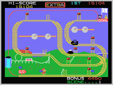 Mr. Do's Wild Ride - Screenshot - Gameplay (World) - 256x192
