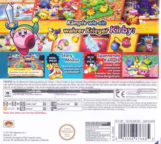 Kirby Battle Royale - Box - Back (Germany) - 894x800