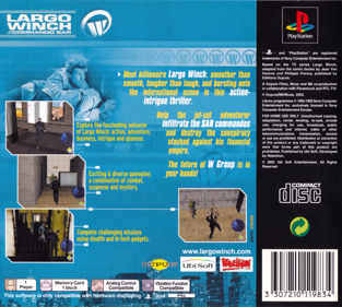 Largo Winch: Commando SAR - Box - Back (Europe) - 1619x1453