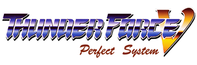 Thunder Force V: Perfect System - Clear Logo (World) - 600x200