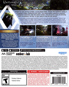 Kena: Bridge of Spirits - Box - Back (North America) - 1120x1400