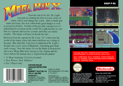 Mega Man X - Box - Back (United Kingdom) - 2103x1476