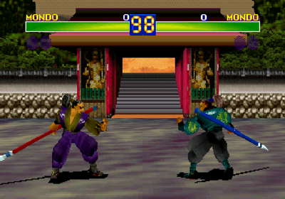 Battle Arena Toshinden Remix - Screenshot - Gameplay (World) - 640x448