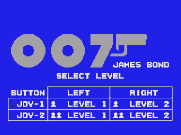 James Bond 007 - Screenshot - Game Title (Japan) - 256x192