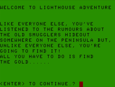 Lighthouse Adventure - Screenshot - Game Title (World) - 1117x845