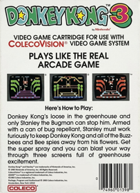 Donkey Kong 3 - Box - Back (World) - 844x1166