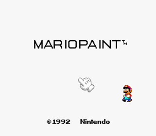 Mario Paint - Screenshot - Game Title (World) - 3840x3360