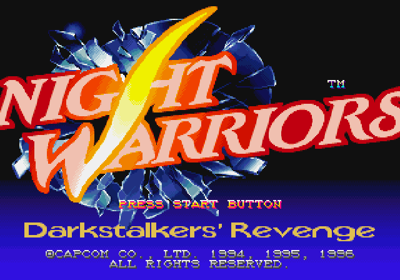 Night Warriors: Darkstalkers' Revenge - Screenshot - Game Title (Europe) - 640x448