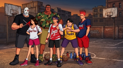 Sutobasu Yarou Show - Fanart - Background (Japan) - 2752x1536