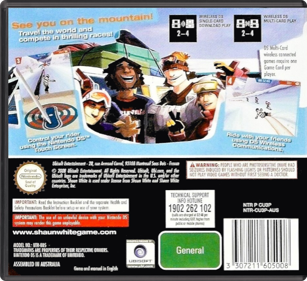 Shaun White Snowboarding - Box - Back - Reconstructed (Australia) - 774x708