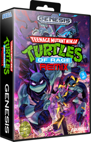 Teenage Mutant Ninja Turtles of Rage Remix - Box - 3D (World) - 698x1084