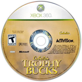 Cabela's Trophy Bucks - Disc (North America) - 1109x1109