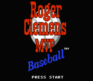 Roger Clemens' MVP Baseball - Screenshot - Game Title (North America) - 256x224