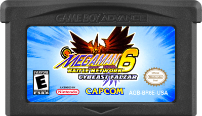 Mega Man Battle Network 6: Cybeast Falzar - Cart - Front (North America) - 1000x574