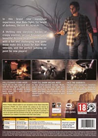 Alan Wake's American Nightmare - Box - Back (Europe) - 1715x2400