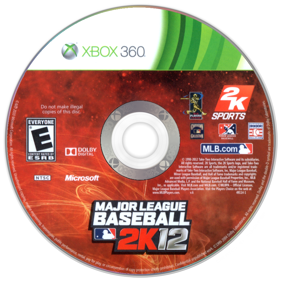 Major League Baseball 2K12 - Disc (North America) - 900x900