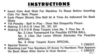 Disco Fever - Arcade - Controls Information (World) - 640x352