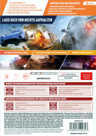 Need for Speed: Payback - Box - Back (Germany) - 850x1200