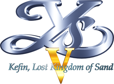 Ys V: Ushinawareta Suna no Miyako Kefin - Clear Logo (World) - 1706x1266