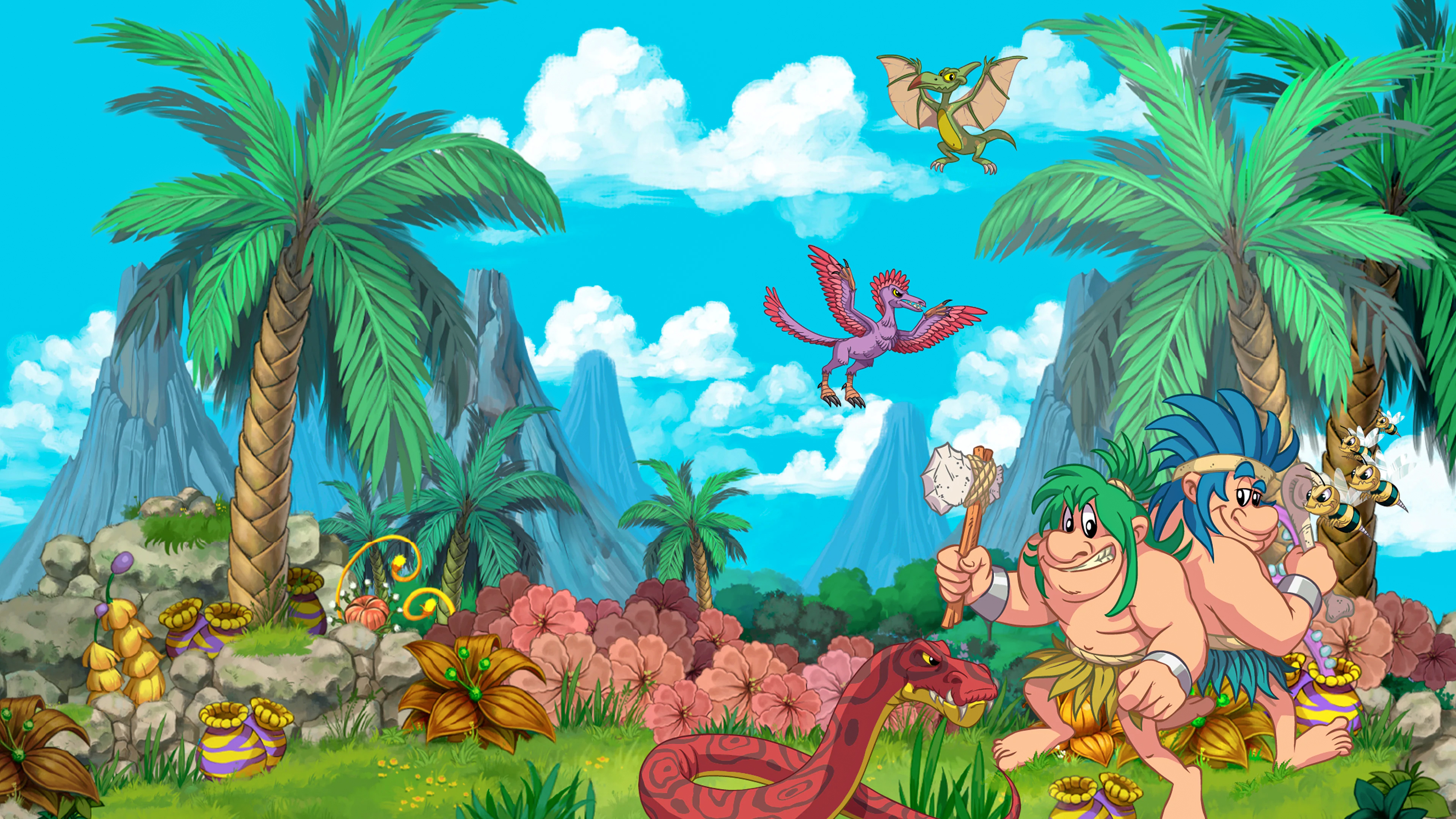 Illustration of New Joe & Mac: Caveman Ninja