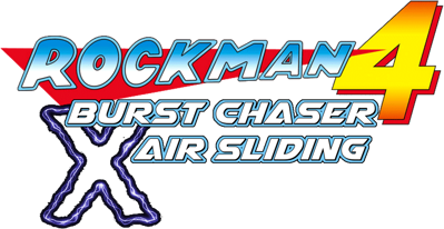 Rockman 4: Burst Chaser X Air Sliding - Clear Logo (World) - 2626x1355