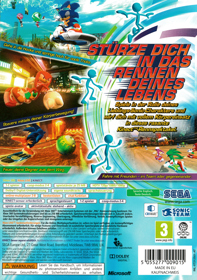 Sonic Free Riders - Box - Back (Europe) - 3016x4285
