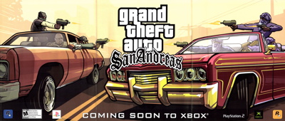 Grand Theft Auto: San Andreas - Advertisement Flyer - Front (United States) - 5341x2271