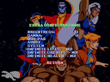 X-Men: The Arcade Game (Remake Version) [Special Edition] - Screenshot - Game Select (World) - 960x720