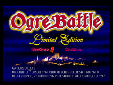 Ogre Battle: Limited Edition - Screenshot - Game Title (North America) - 640x480