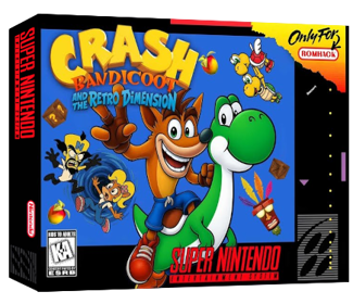 Crash Bandicoot and the Retro Dimension - Box - 3D (North America) - 435x375