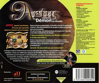 Artus contre le Démon du Musée - Box - Back (France) - 946x800