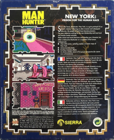 Manhunter: New York - Box - Back (Europe) - 895x1100
