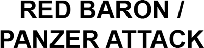 Red Baron / Panzer Attack - Clear Logo (North America) - 400x94