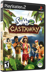 The Sims 2: Castaway - Box - 3D (North America) - 567x878