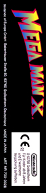 Mega Man X - Box - Spine (Germany) - 315x1297