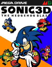 Sonic 3D Blast - Fanart - Box - Front (North America) - 500x646