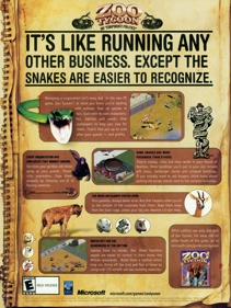 Zoo Tycoon - Advertisement Flyer - Front (United States) - 1652x2200