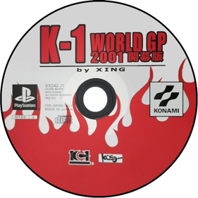 K-1 World Grand Prix 2001: Kaimakuban - Disc (Japan) - 1000x1000